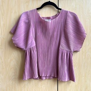 Madewell flutter sleeve crop top size Small